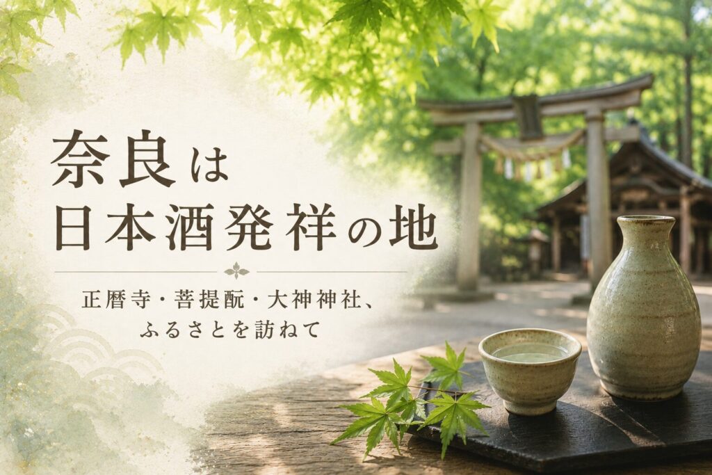 奈良は日本酒発祥の地｜正暦寺・菩提酛・大神神社、ふるさとを訪ねて