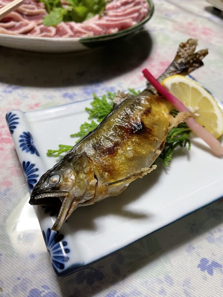 あまごの塩焼き