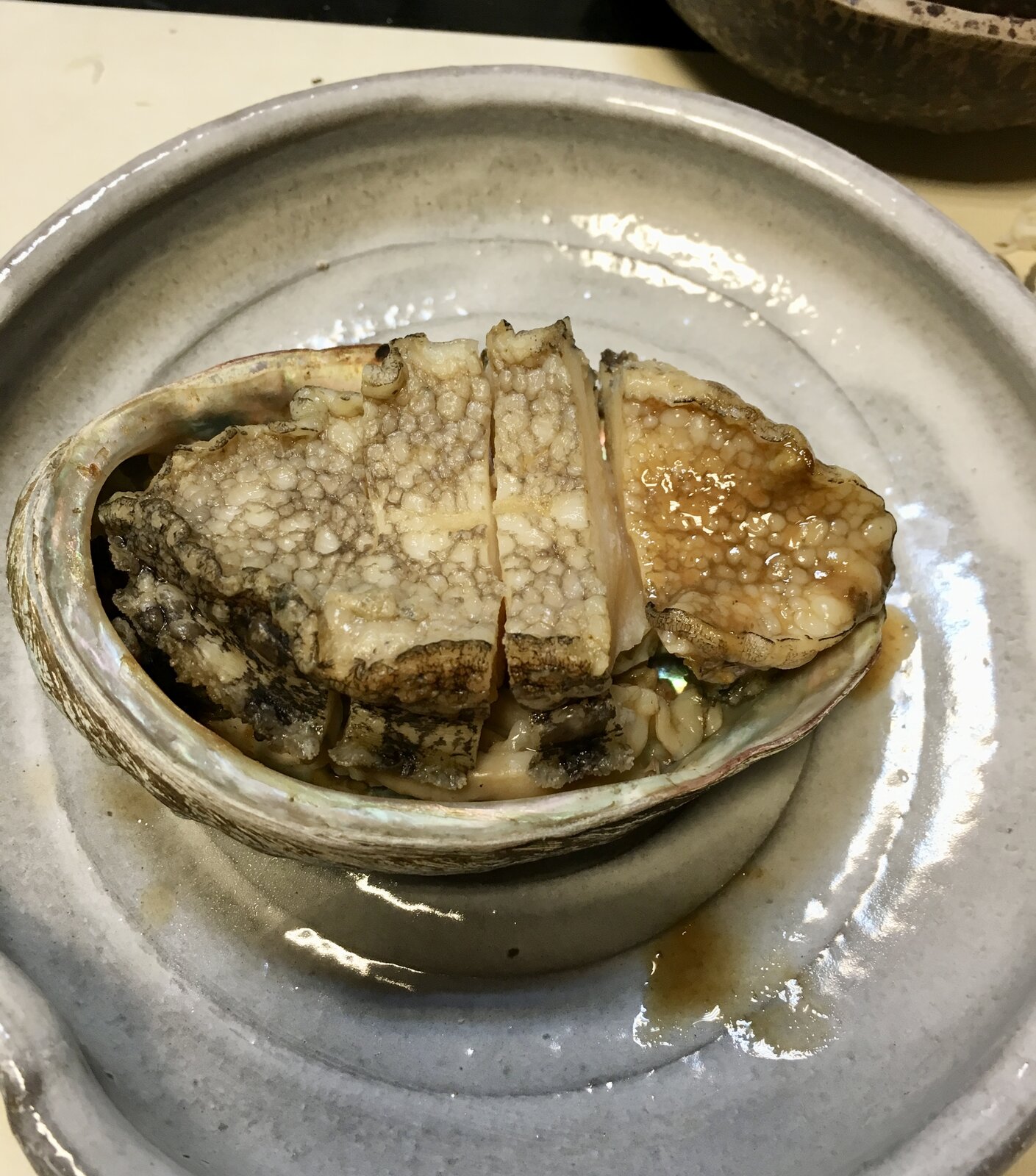 三七十館のプランでついたアワビ